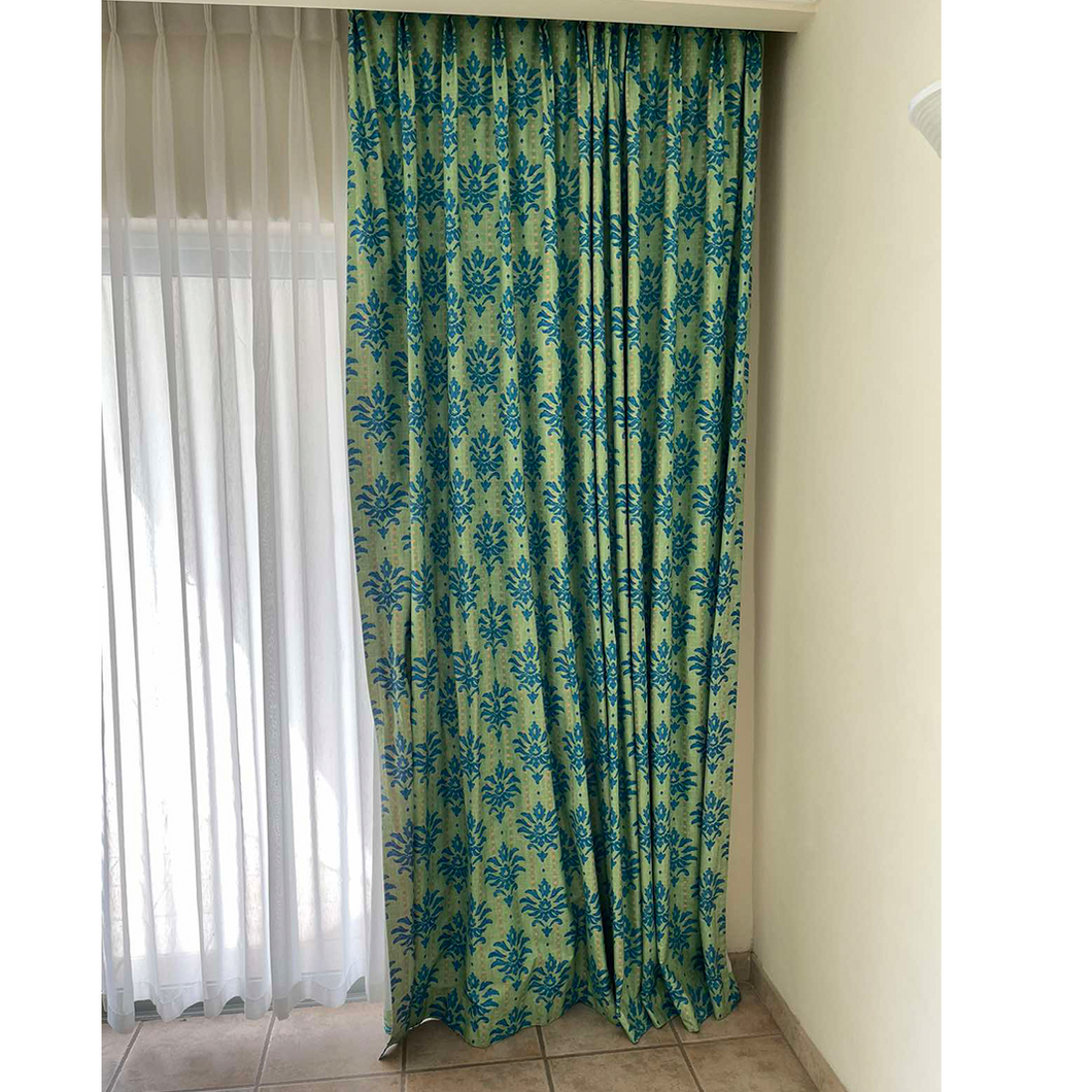 Blue / Green Curtains